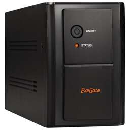 Exegate EP285483RUS ИБП ExeGate SpecialPro UNB-1000.LED.AVR.EURO.RJ <1000VA/650W, LED, AVR, 4 евророзетки, RJ45/11, Black>