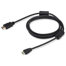 BURO Кабель аудио-видео HDMI 1.4, HDMI (m) - Mini HDMI (m) , ver 1.4, 1.8м, GOLD, ф/фильтр, черный [minihdmi-1.8m]