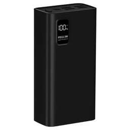 PERO Внешний аккумулятор (Power Bank) PB07, 30000мAч, черный [pb07bl]