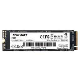 PATRIOT SSD накопитель P310 P310P480GM28 480ГБ, M.2 2280, PCIe 3.0 x4, NVMe, M.2