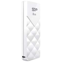 SILICON POWER 8GB ULTIMA U03 белый выдвижной