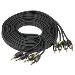 AURA Межблочный кабель RCA-B254 5метров 4 канала