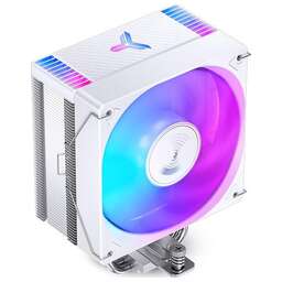 JONSBO Кулер CR-1000 EVO Color White LGA1700/1200/115X/AM5/AM4 (24шт/кор, TDP 220W, PWM, 120mm Dynamic Multi-Color LED Fan, 4 тепловые трубки, белый, 4-pin) Retail