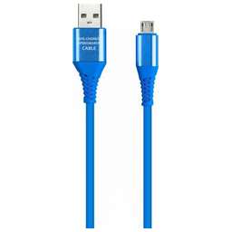 SMARTBUY (iK-3112ERG blue) Type C кабель в рез.оплет. Gear, 1м - синий