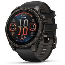 GARMIN Смарт-часы Fenix 8 47мм 1.4" AMOLED корп.черный рем.черный разм.брасл.:125-208мм (010-02904-21)