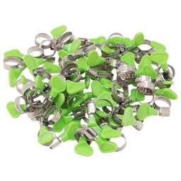 СИБРТЕХ Хомуты металлические элемент крепления с формой ключа 12-20 мм, 100 штук в упаковке 47547