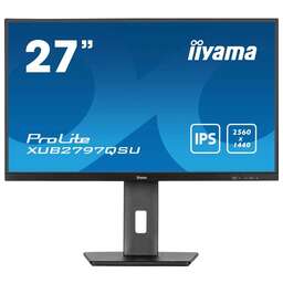 IIYAMA Монитор 27" ProLite XUB2797QSU-B2 черный IPS LED 16:9 HDMI M/M матовая HAS Piv 300cd 178гр/178гр 2560x1440 100Hz DP 2K USB 5.7кг
