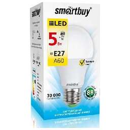 SMARTBUY (SBL-A60-05-30K-E27-A) 5W/3000/E27