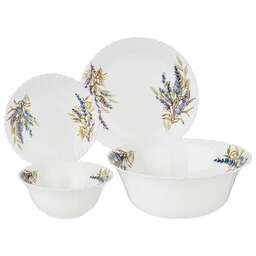 AGNESS НАБОР СТОЛОВЫЙ LAVENDER FIELD 19ПР: 25СМ/20СМ/15СМ/23СМ 598-063