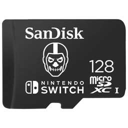 SANDISK Карта памяти microSDXC UHS-I Nintendo Switch 128 ГБ, 100 МБ/с, Class 10, SDSQXAO-128G-GN6ZG, 1 шт