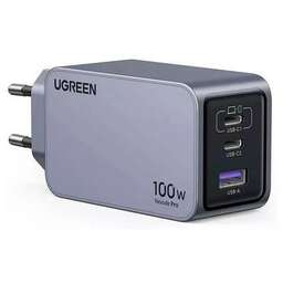 UGREEN Сетевое зарядное устройство X757, 2xUSB-A, USB-C, USB-C, 100Вт, 1.8A, серый