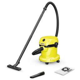 KARCHER Строительный пылесос WD 2 V-15/4/18 1000Вт (уборка: сухая/влажная) желтый