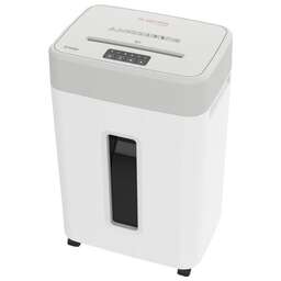 GLADWORK Шредер Energy P-18MD серый (секр.P-5) фрагменты 15лист. 35лтр. скрепки скобы пл.карты CD