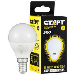 СТАРТ LEDSPHEREE14 7W 30 WS