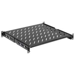 ITK Полка стационарная FS05-400PI-R 1U нагр.:100кг. 19" 400мм черный (упак.:1шт)
