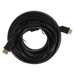 BURO Кабель аудио-видео BU-HDMI-v1.4-10M-FF, HDMI (m) - HDMI (m), ver 1.4, медный, 10м, GOLD, ф/фильтр, черный