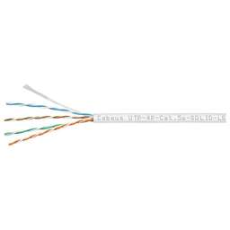 CABEUS Кабель информационный UTP-4P-CAT.5E-SOLID-LSZH-WH кат.5E U/UTP 4 пары 5AWG LSZH внутренний 305м белый