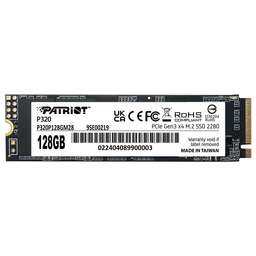 PATRIOT SSD накопитель P320 P320P128GM28 128ГБ, M.2 2280, PCIe 3.0 x4, NVMe, M.2