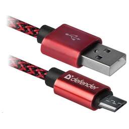 DEFENDER (87801) USB08-03T PRO USB2.0, AM-MicroBM, 1.0 м, красный