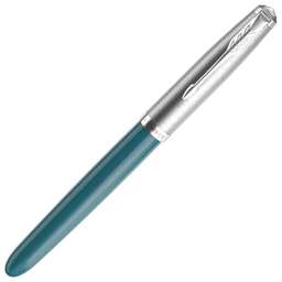 PARKER Ручка перьев. 51 Core (CW2123506) Teal Blue CT F ст.нерж. подар.кор