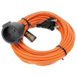 DENZEL Удлинитель-шнур силовой Garden Series, б/з, ПВС, 10м, 1 розетка, 2 x 1 мм, 37401