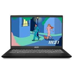 MSI Ноутбук Modern 15 B12MO-826XRO 15.6", IPS, Intel Core i5 1235U 1.3ГГц, 10-ядерный, 8ГБ DDR4, 512ГБ SSD, Intel Iris Xe graphics, без операционной системы, черный [9s7-15h112-826]