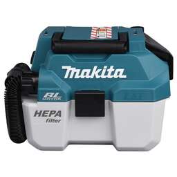 MAKITA Строительный пылесос DVC750LZ, аккумуляторный, синий, без АКБ, без ЗУ