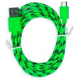 SMARTBUY (iK-12n green) USB - MICRO USB нейлон 1.м зеленый