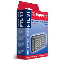TOPPERR 1176 FTL 31 HEPA-фил д/п TEFAL TW37.., TW39.. ROWENTA RO37..,RO39..,RH81..,RH80.. (ZR903501)
