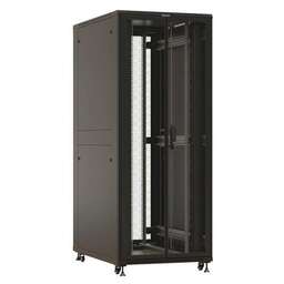 HYPERLINE Шкаф коммутационный TTBR-4288-DD-RAL9004 напольный, перфорированная стальная передняя дверь, 42U, 800x2055x800 мм