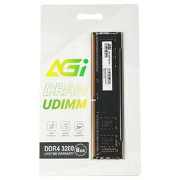 AGI Модуль памяти DDR4 3200MHz 8GB UDIMM RETAIL (No Heat Sink (for UDIMM)) -Single tray