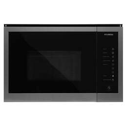 HYUNDAI Встраиваемая микроволновая печь HBW 2560 DX, 25л, 900Вт, черная сталь
