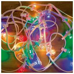 NEON-NIGHT (331-309) LED GALAXY BULB STRING 10М, БЕЛЫЙ КАУЧУК, 30 ЛАМП*6 LED МУЛЬТИ, IP65