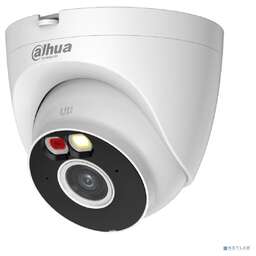 DAHUA DH-IPC-T3AP-PV-0280B Уличная турельная IP-видеокамера Smart Dual Light 3Мп, 1/2.8” CMOS, объектив 2.8мм, видеоаналитика, ИК 30м, LED 30м, микрофон, динамик, Wi-Fi 2.4ГГц, IP67, металл/пластик