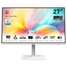 MSI 27" Монитор Modern MD2712PW, 1920x1080, IPS, 100Гц, 1хHDMI, 1хType-С, белый [9s6-3pa49h-200]