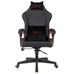 A4TECH Кресло игровое Bloody GC-780, на колесиках, кожзам, 1шт. в комплекте черный/красный