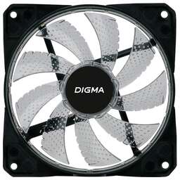 DIGMA Вентилятор для корпуса DFAN-FRGB2 RGB 120х120x25 черный 3-pin 4-pin (Molex) 23дБ Ret