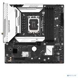 MAXSUN MS-Terminator B760M D4 WIFI V2 (Socket 1700, mATX, 4*DDR4(128Gb), DP/HDMI, 4*SATA3, 3*M.2, 1*PCIEx16/1*PCIEx4, 4*USB2.0, 2*USB 3.2, LAN 1*2,5 G, Bluetooth, Wi-Fi 802.11ax, RTL)
