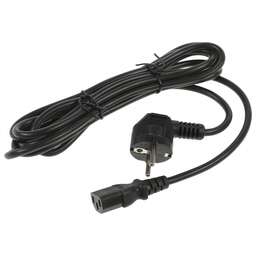 HYPERLINE Шнур питания PWC-IEC13-SHM-3.0-BK C13-Schuko проводник.:3x1.0мм2 3м 250В 10А (упак.:1шт) черный