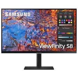 SAMSUNG Монитор 27" S27B800PXI, 16:9, IPS, UHD, 5ms, 350cd, 60Hz, HDMI, DP, USB, USB-C, LAN, HAS