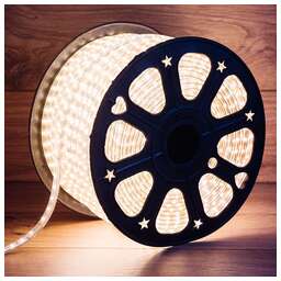 NEON-NIGHT Лента светодиодная 220В, SMD5730, 60 LED/м, Теплый белый, 6,5x13мм, 100м, без установочного набора, IP67
