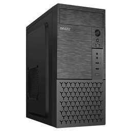 GINZZU Корпус MiniTower B410, mATX, 2xUSB 2.0, черный,без БП, без вентиляторов ( B410)