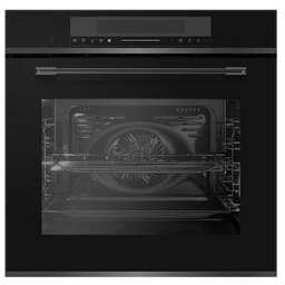 HYUNDAI Духовой шкаф HMEO 6780 DX, черное стекло/серебристый