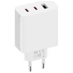 XIAOMI Сетевое зар./устр. 67W GaN Charger 2C1A EU 67W 6.1A (PD) 2хUSB-C/USB-A универсальное белый (BHR7493EU)