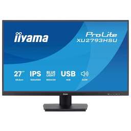 IIYAMA Монитор 27" ProLite XU2793HSU-B7 черный IPS LED 16:9 HDMI M/M матовая 300cd 178гр/178гр 1920x1080 100Hz DP FHD USB 3.8кг