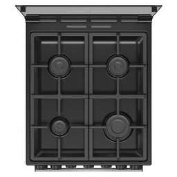GORENJE Газовая плита GK5B44SF, электрическая духовка, стеклянная крышка, чугун, серебристый