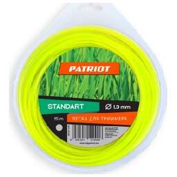 PATRIOT 805201044 D 1,3 мм L 15 м (круглая, желтая) Леска Standart для триммеров