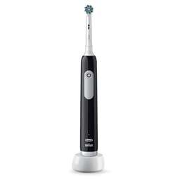 ORAL-B Электрическая зубная щетка Pro 1 80870428, насадки для щётки: 3 шт, цвет: черный