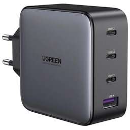 UGREEN Сетевое зарядное устройство CD226 (40747) Nexode 100W USB-A+3*USB-C GaN Tech Fast Charger EU. Цвет: серый