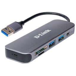 D-LINK Разветвитель USB 3.0 DUB-1325/A2A 2порт. серый